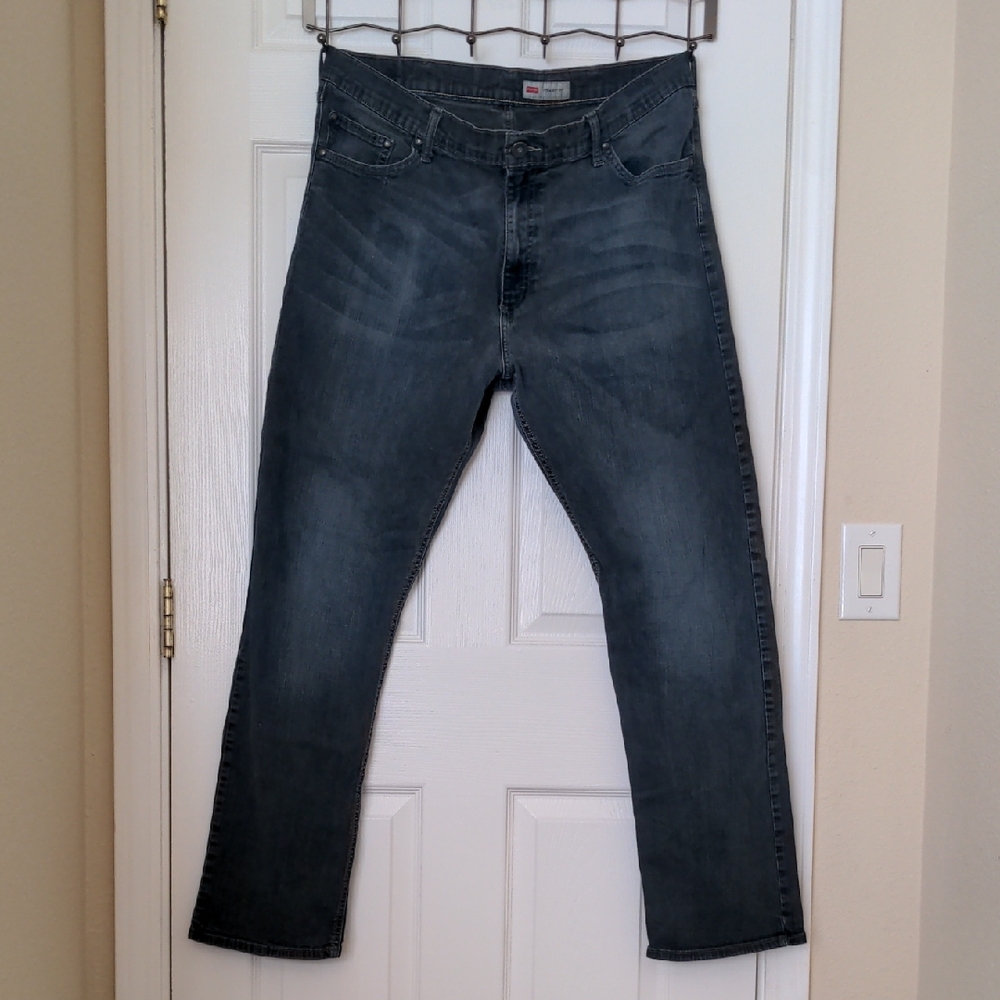 Wrangler Men's Dark Blue Straight Jeans